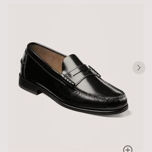 Florsheim Berkley FLX PNY Mens 11.5 3E Black Smooth Leather Dress Penny Loafers